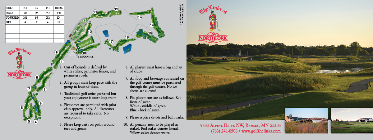 Scorecard The Links At Northfork